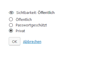 wordpress wer kann privaten artikel lesen 2